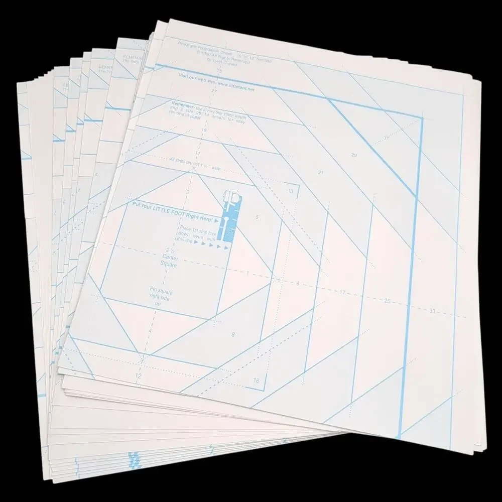 Lynn Graves Foundation Sheets Pineapple #FS300 1 3/4 Package Quilt Pattern